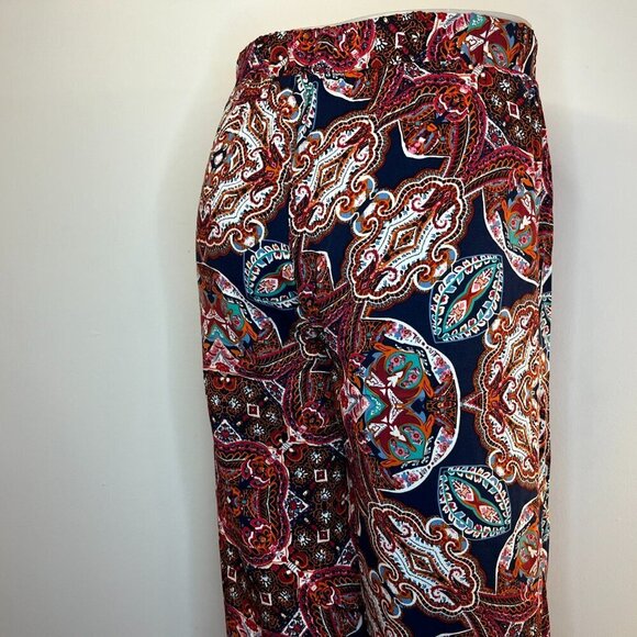 JULES & LEOPOLD Women's Colorful Rayon Cropped Pants - Size Small - NWT - Picture 3 of 5